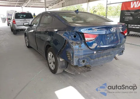 2016 Hyundai Elantra Se z USA, uszkodzony, nr VIN 5NPDH4AE8GH769659